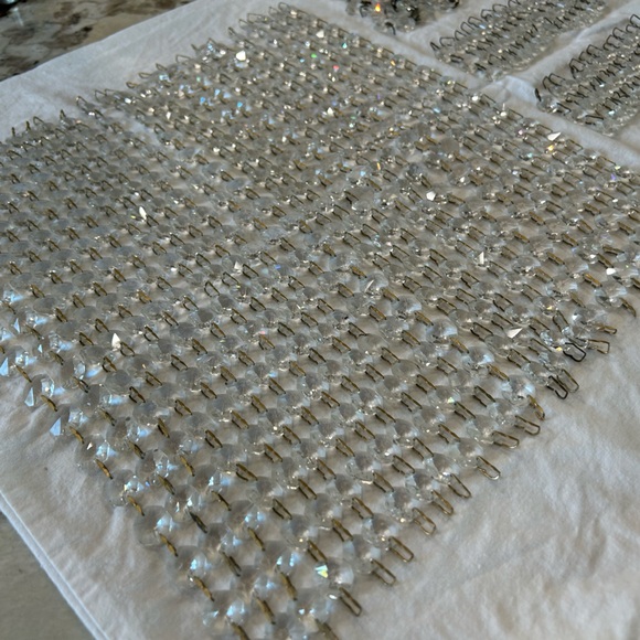 600 Vintage Octagon Crystals with Bronze Connectors - Picture 2 of 6